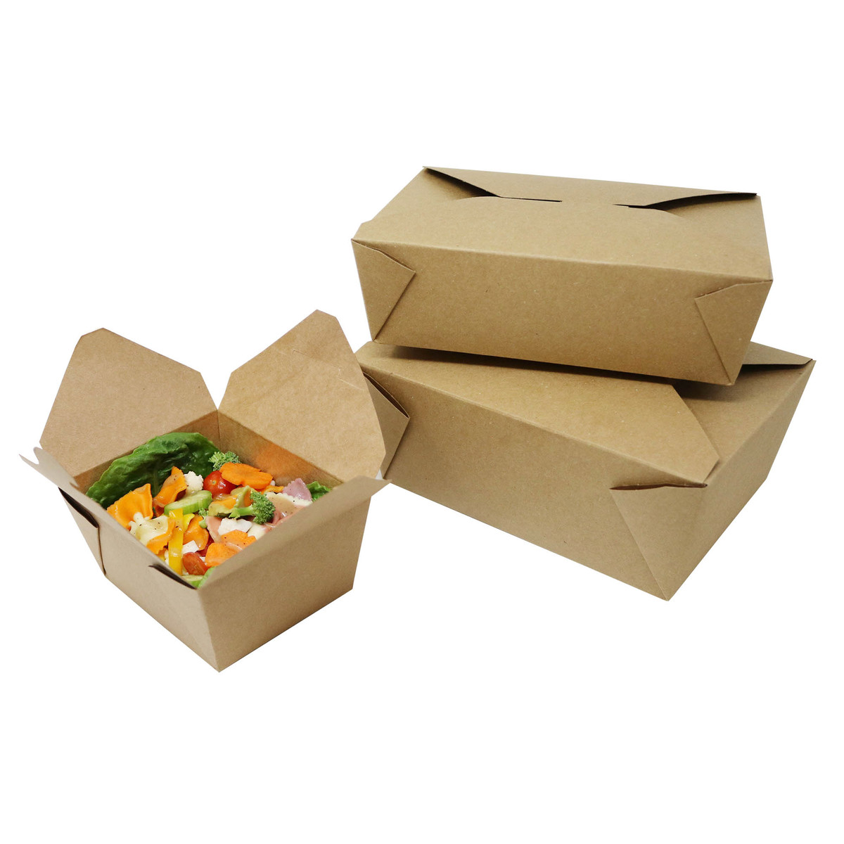 Image of Kraft To-Go Boxes Image of Kraft To-Go Boxes