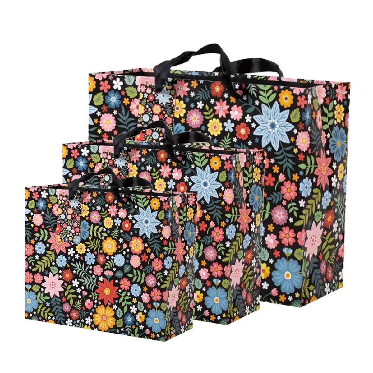 Image de Retro Floral Gift Bags