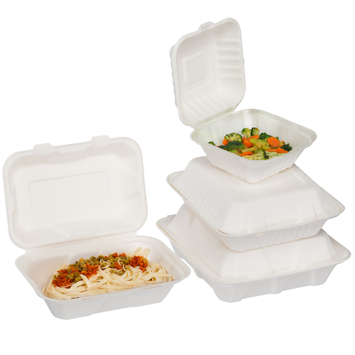 Image des récipients en plastique pour plats à emporter