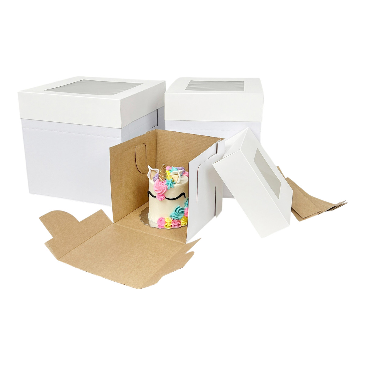 Image de boîtes à gâteaux en carton ondulé réglables