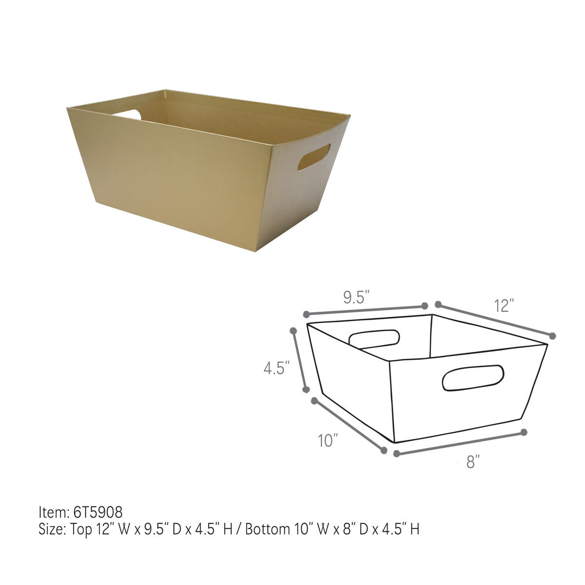 Large - 12 x 9.5 x 4.5in.