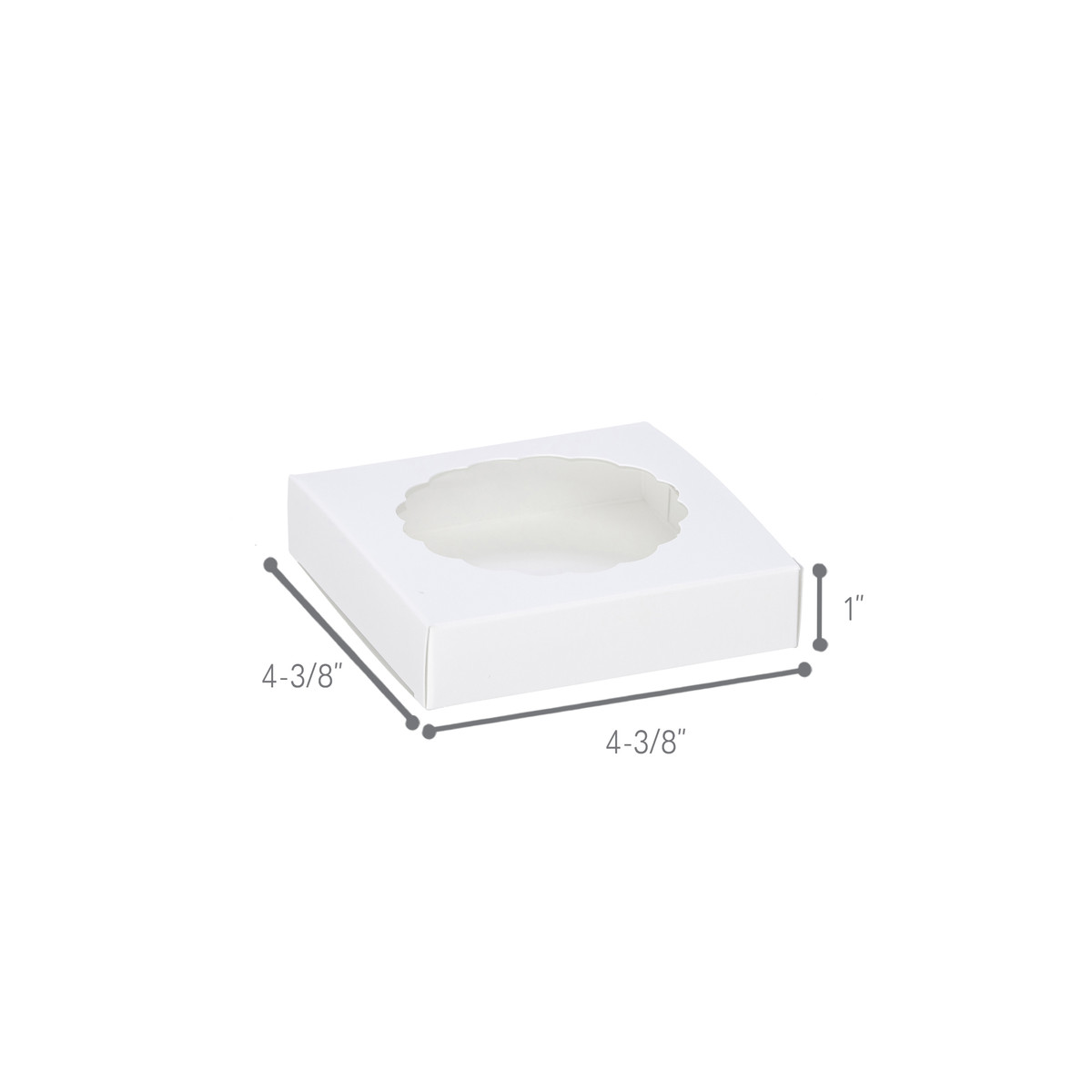 4-3/8 x 4-3/8 x 1in.