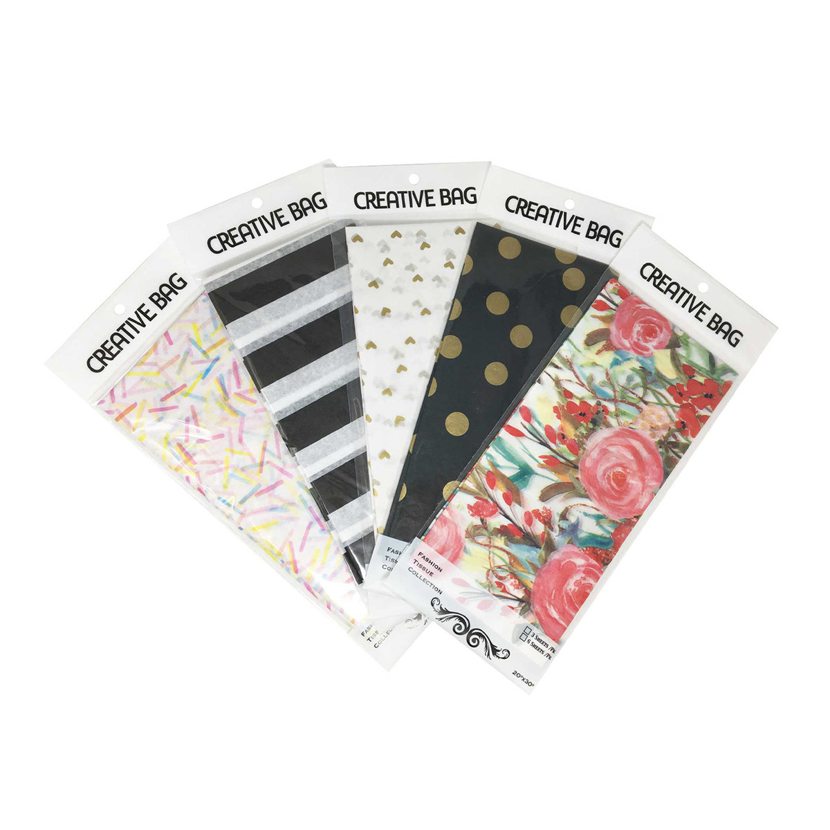 Image of Printed Tissue Paper - 20 x 30 Inch - 3 Sheets