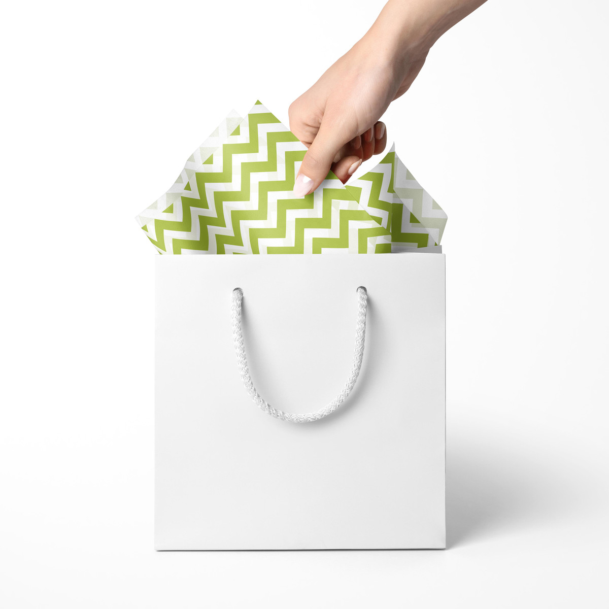 Lime Zig Zag