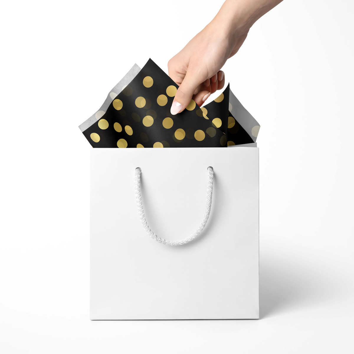 Black & Gold Dots