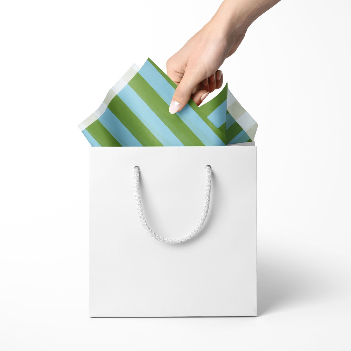 Green & Blue Stripe