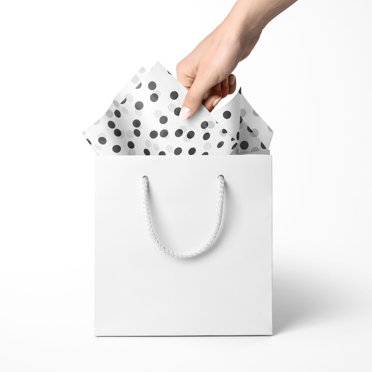 White & Black Dots