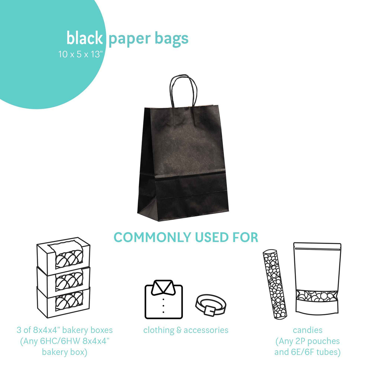 Black - 10 x 5 x 13in.