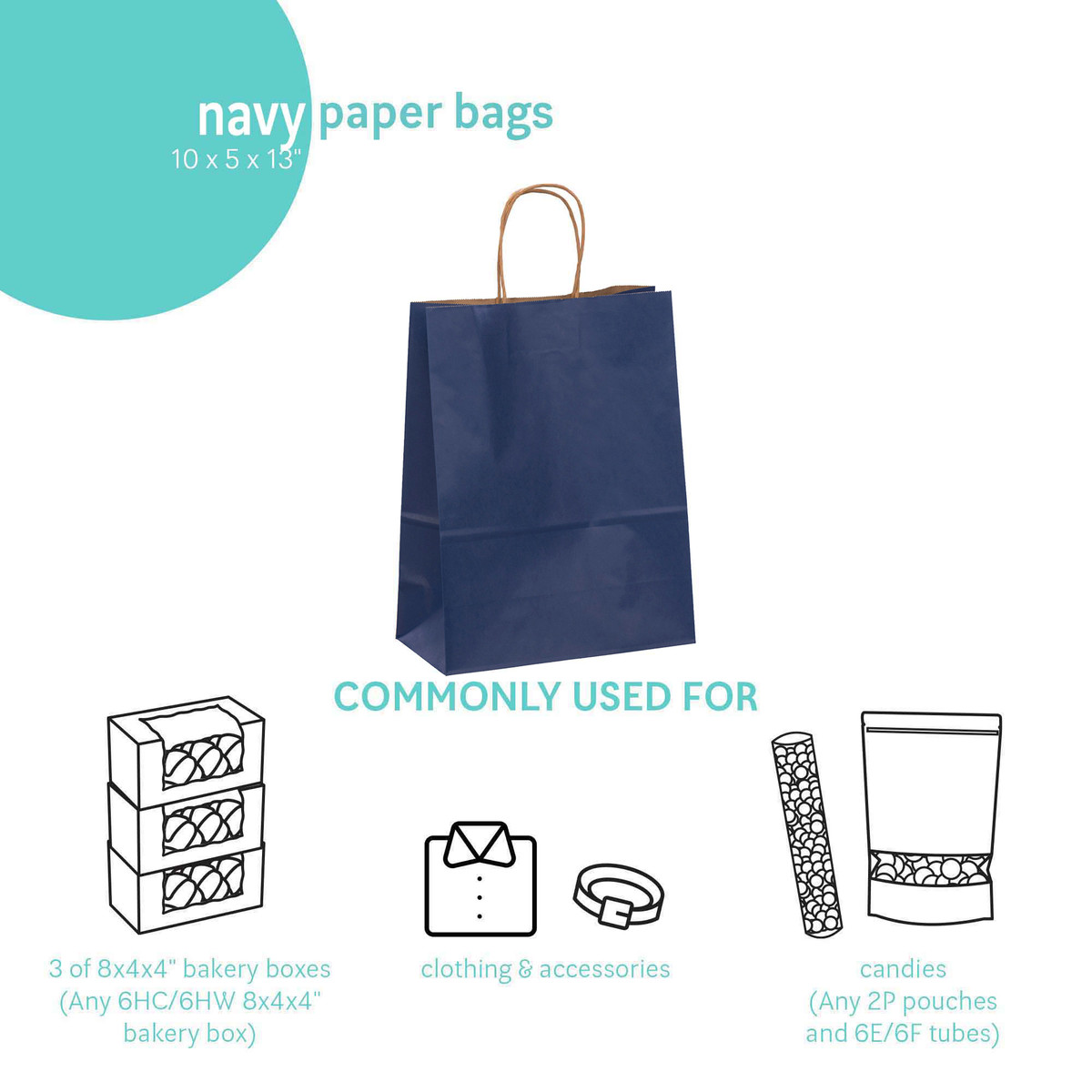 Navy - 10 x 5 x 13in.