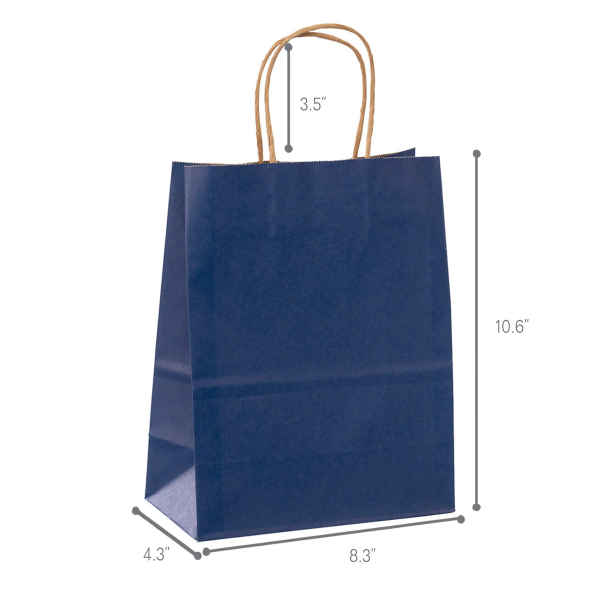 Navy - 8.3 x 4.3 x 10.6in.