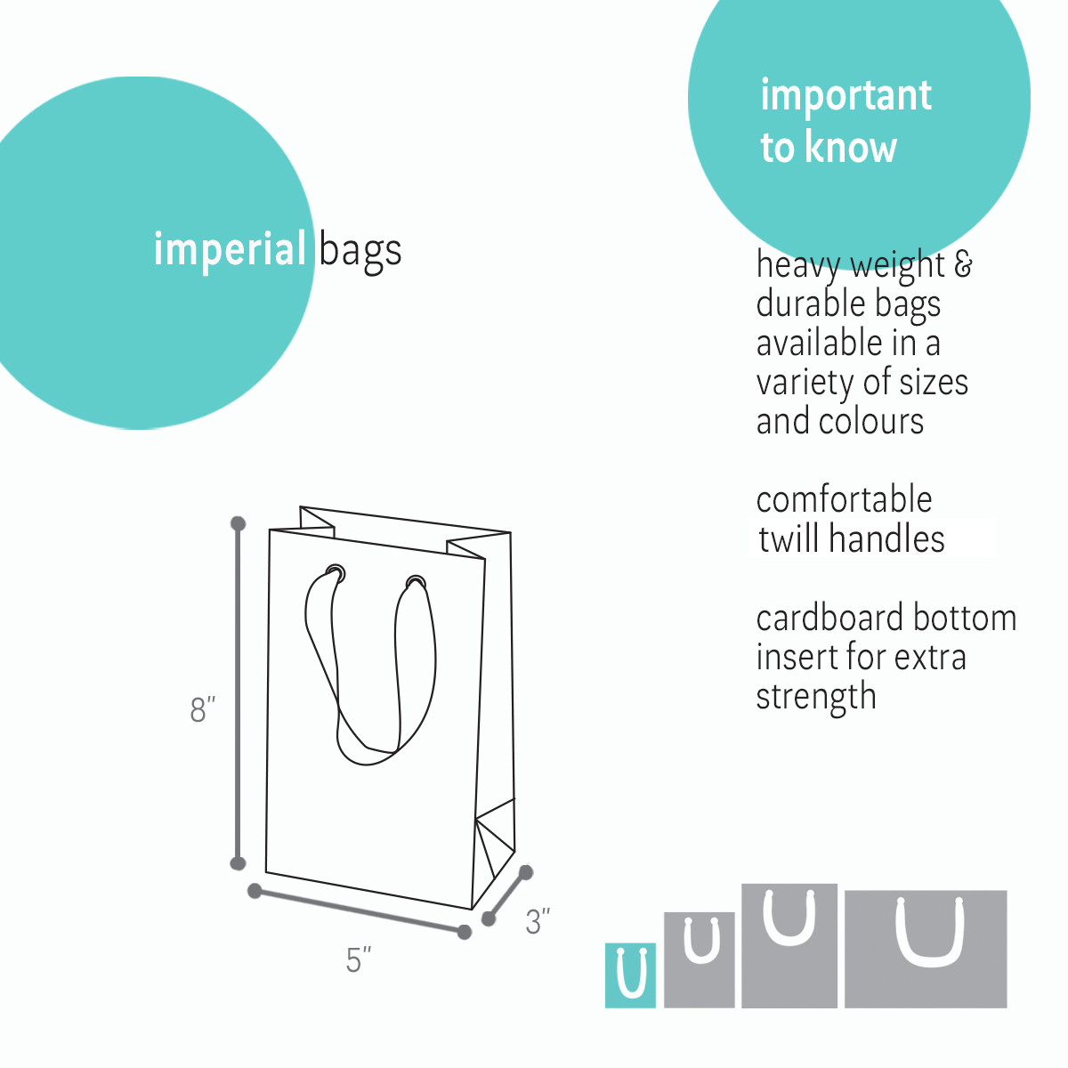 White - 5 x 3 x 8in.