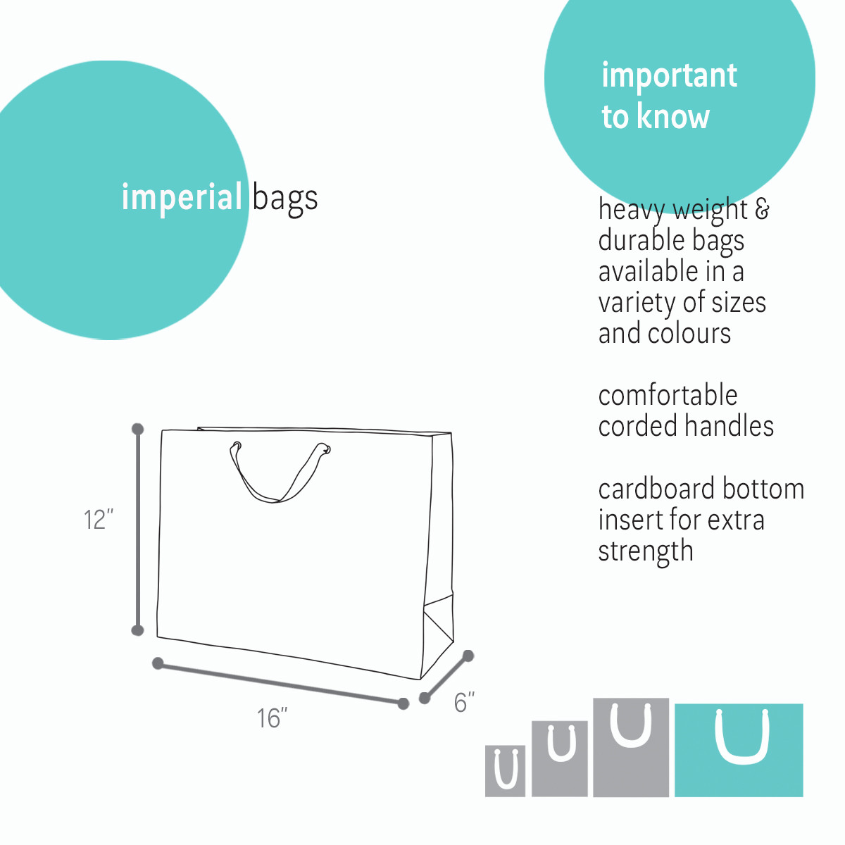 White - 16 x 6 x 12in.