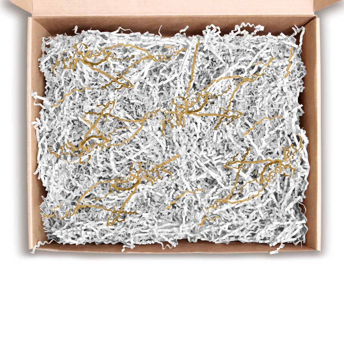 White & Gold Mylar - 1lb Bag