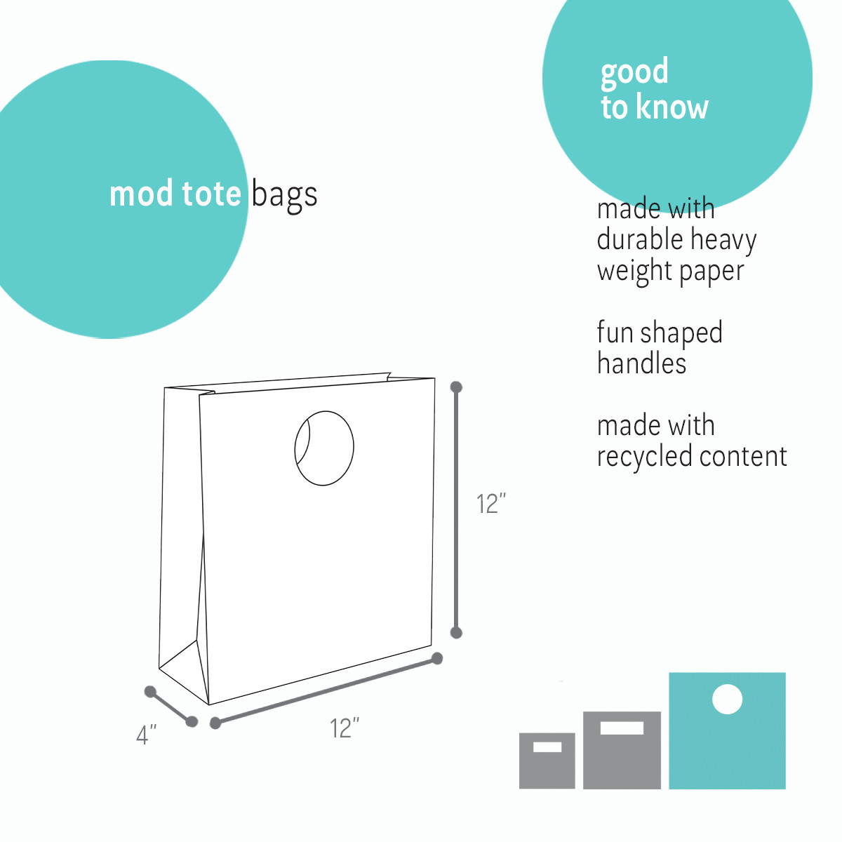 Black - 12 x 4 x 12in.