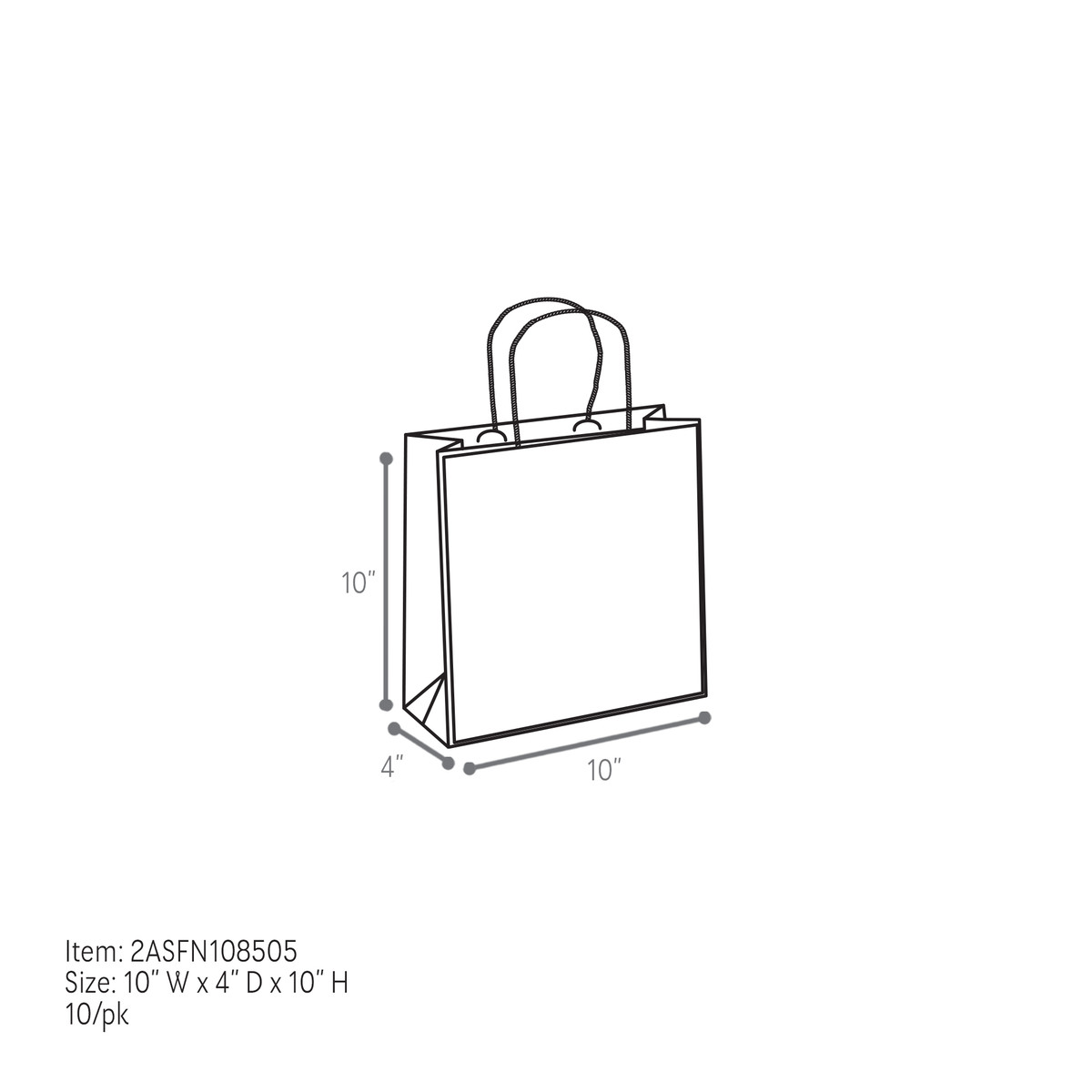 Kraft - 10 x 4 x 10in.