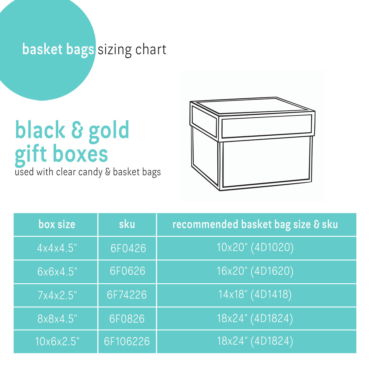 Black - 4 x 4 x 4.5in.
