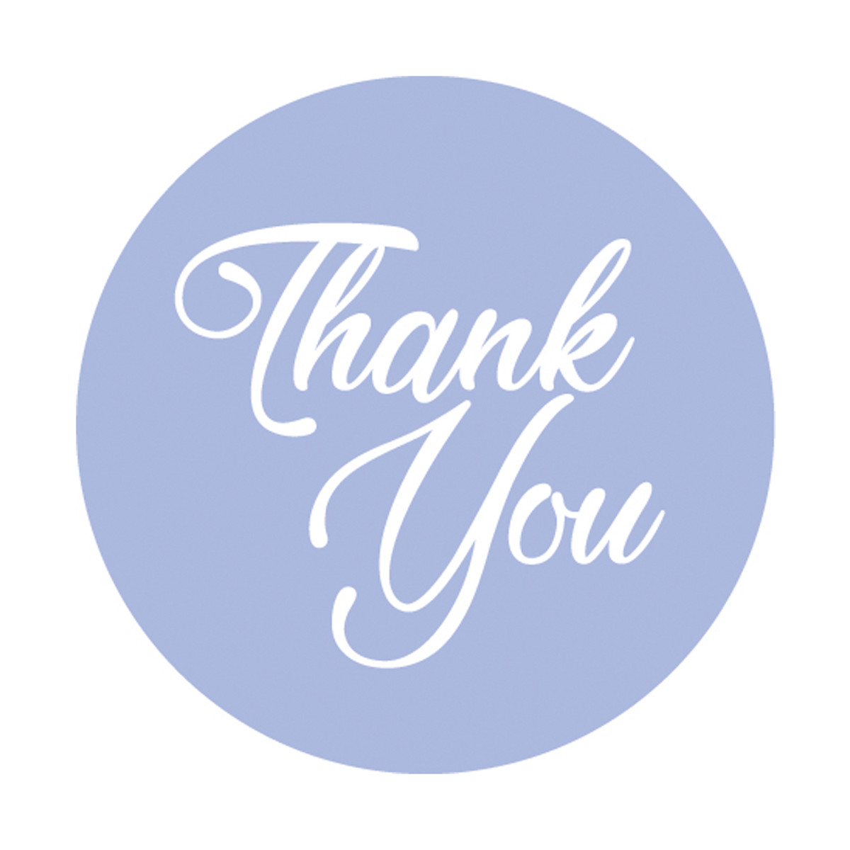 Image of Lavender Thank You Stickers