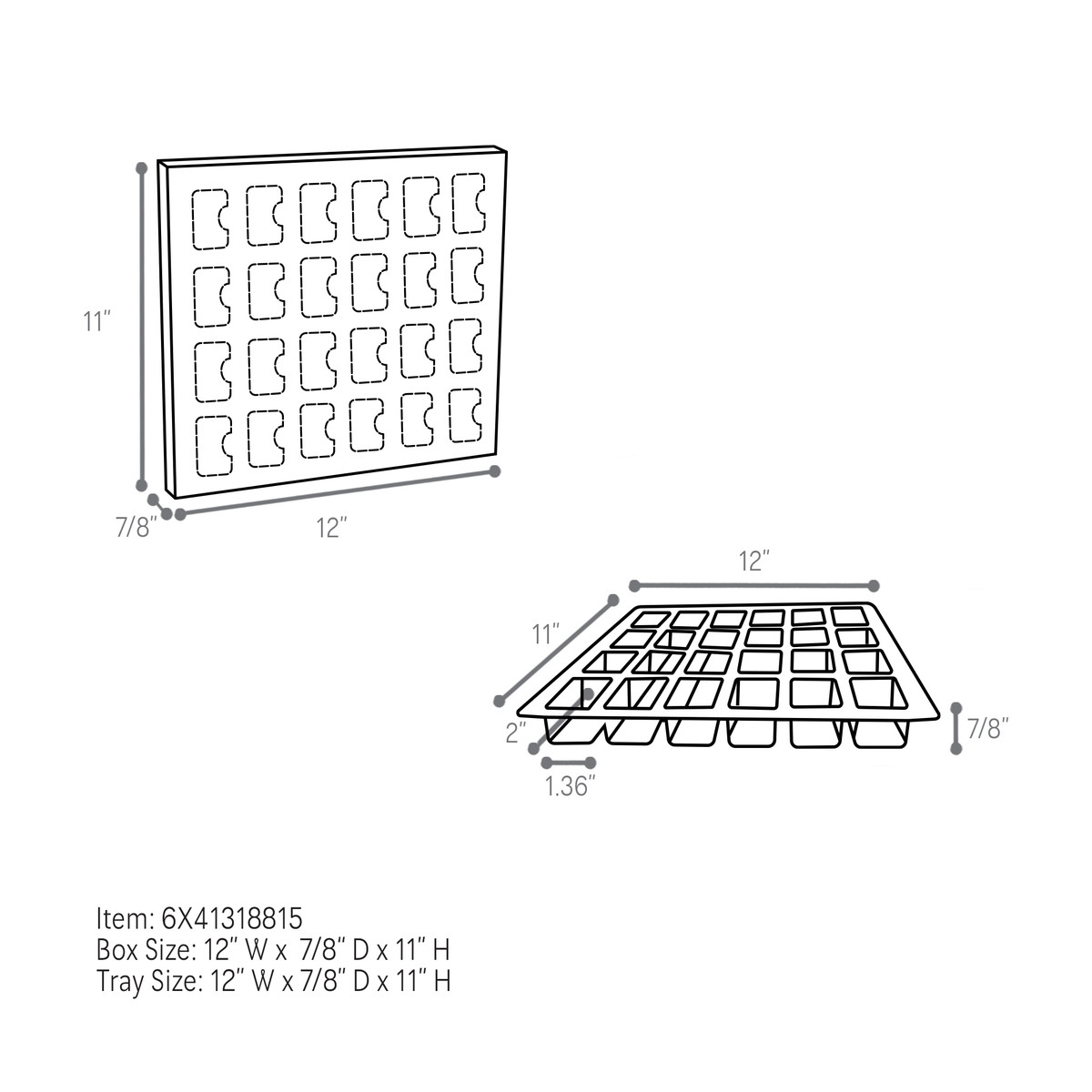 Metallic Silver Snowflake - 12 x 7/8 x 11in.