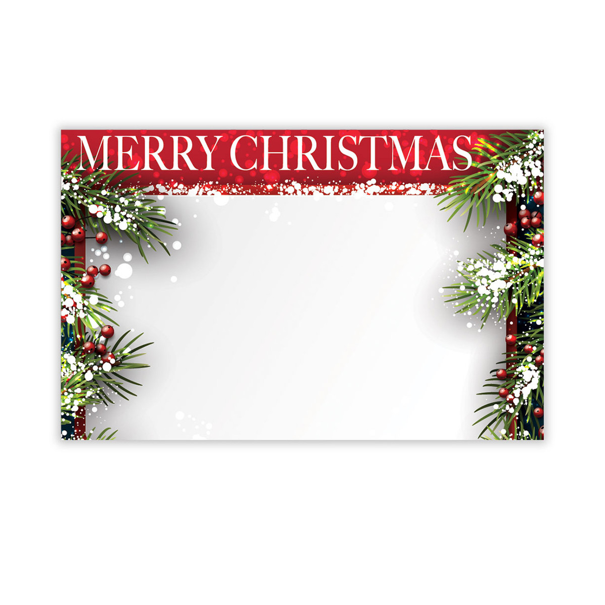 Merry Christmas Berries - 3.5 x 2.25in.