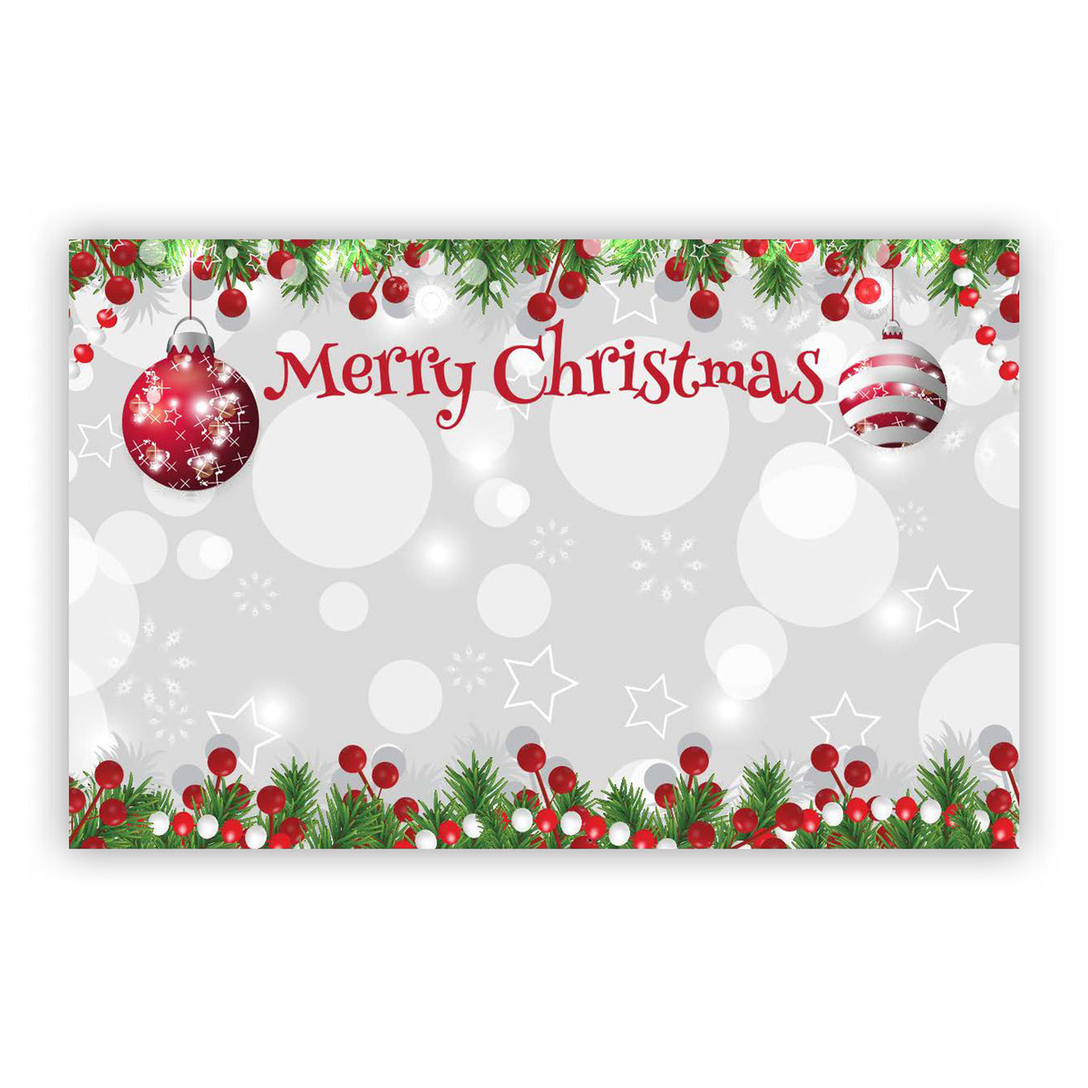 Merry Christmas Ornaments - 3.5 x 2.25in.