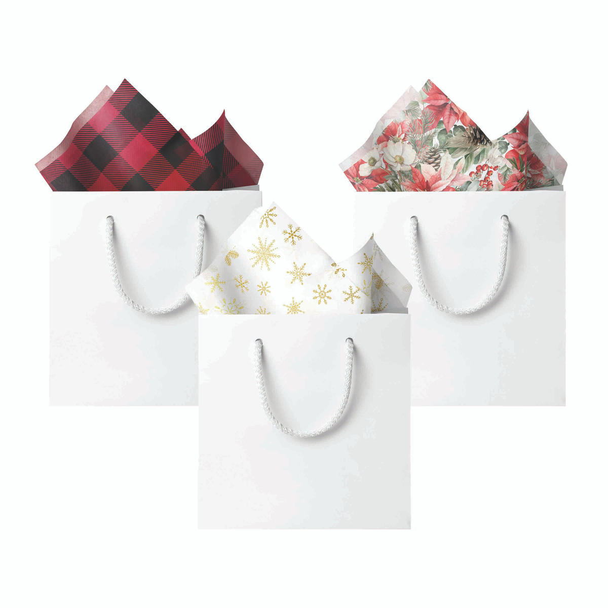 Image de papier de soie de Noël - 20 x 30 pouces - 100 feuilles Image de papier de soie de Noël - 20 x 30 pouces - 100 feuilles