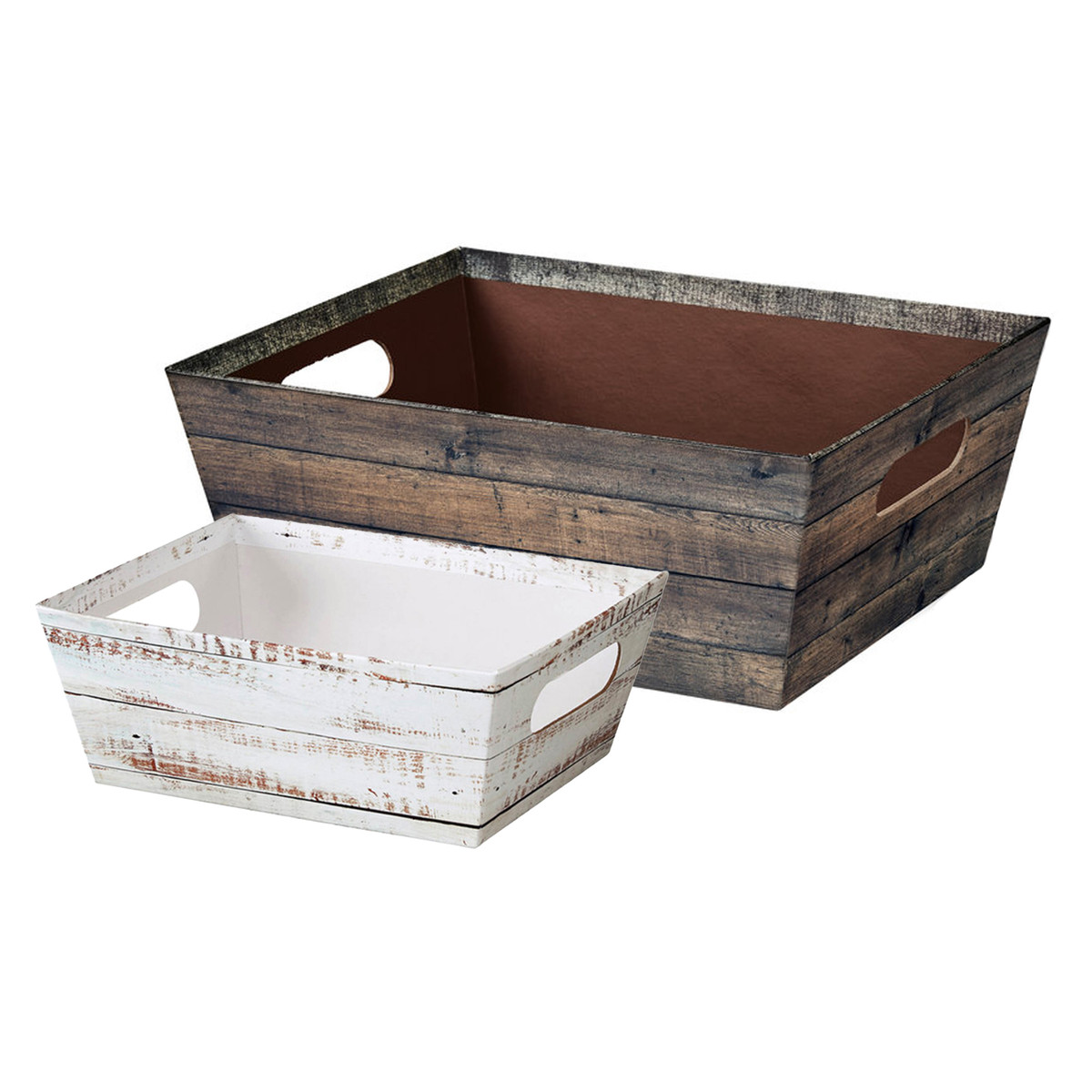 Image of Wood Printed Market Trays Image of Wood Printed Market Trays