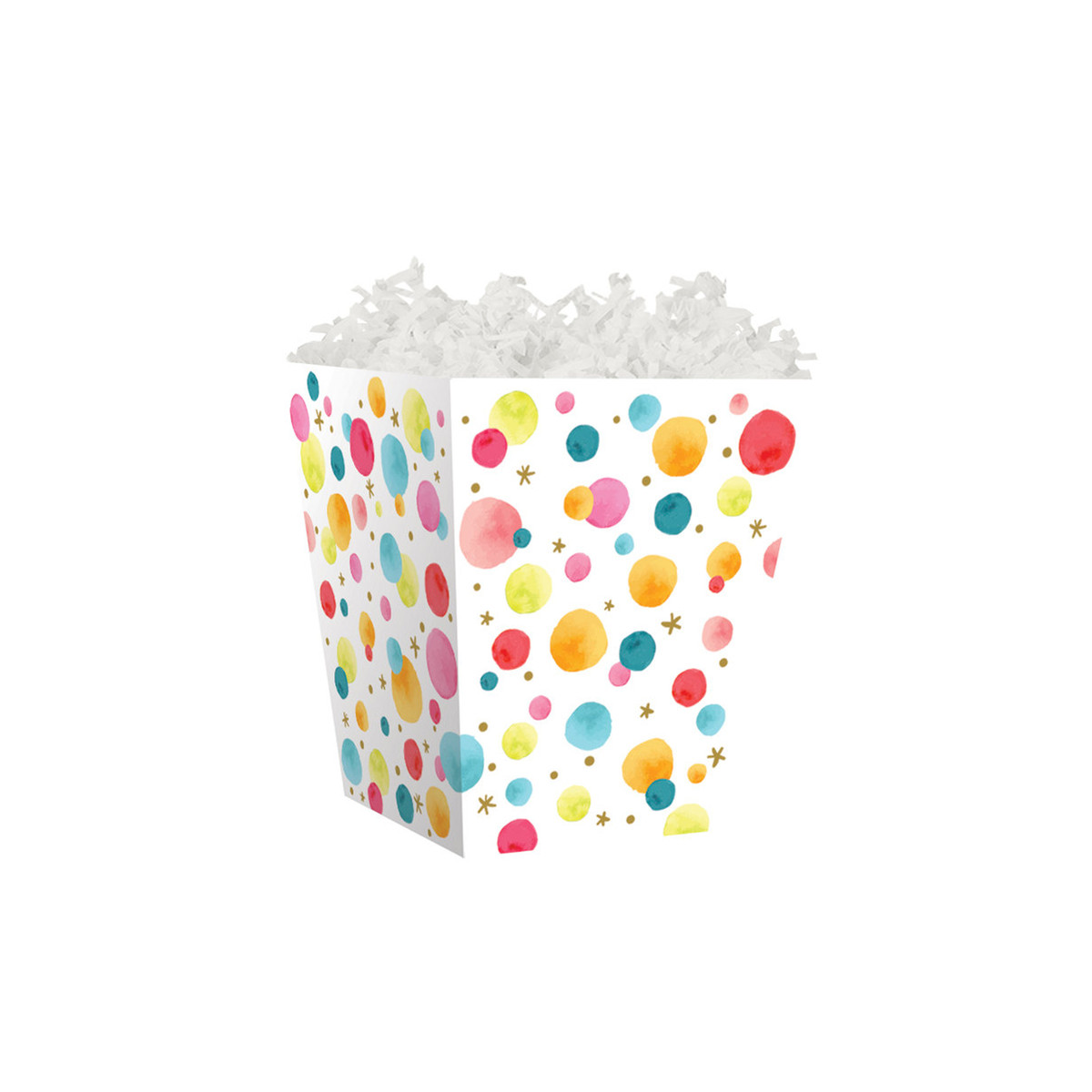 Image of Satin Party Sweet Treat Boxes - 4 x 4 x 4.5 Inch