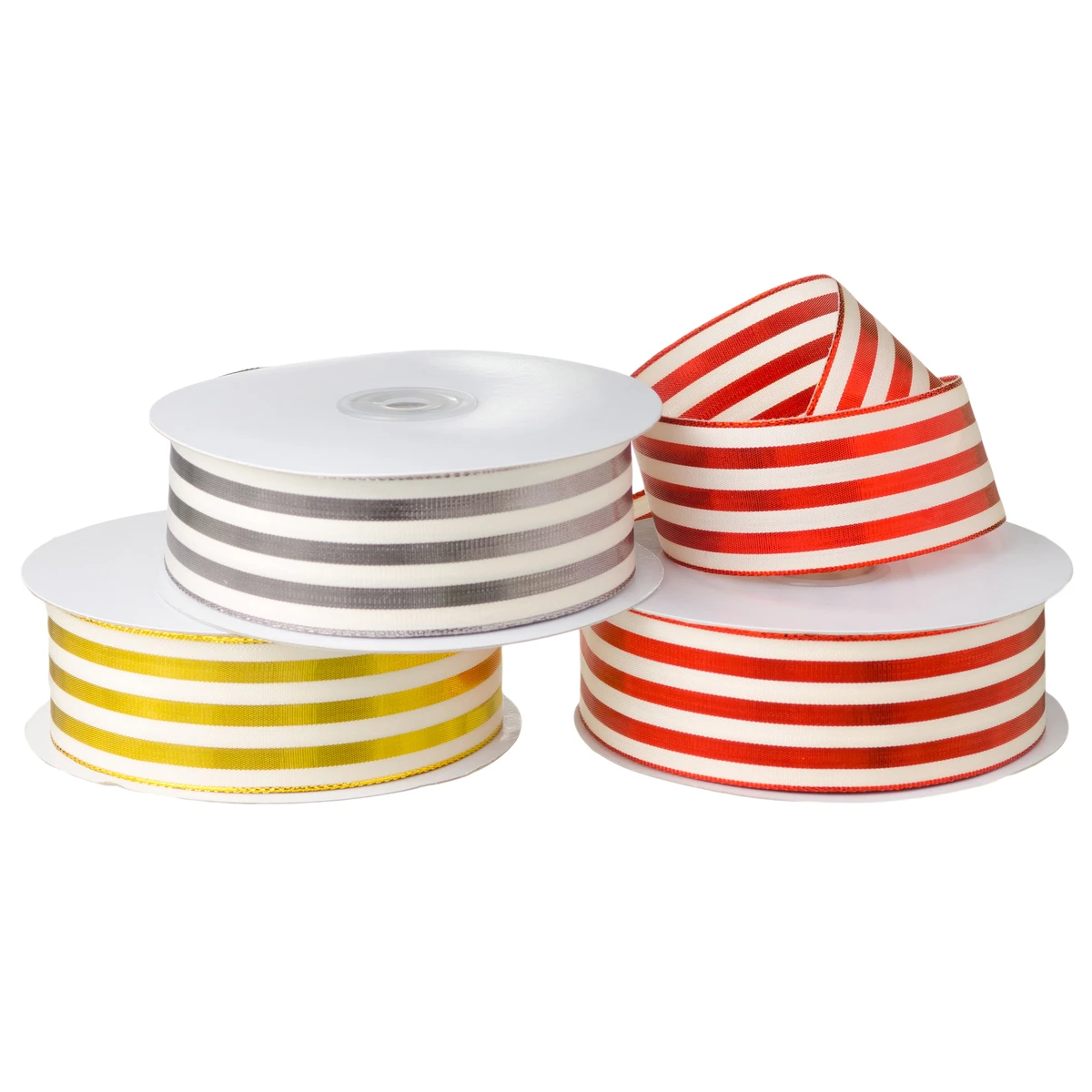 Image of Striped Metallic Ribbon
