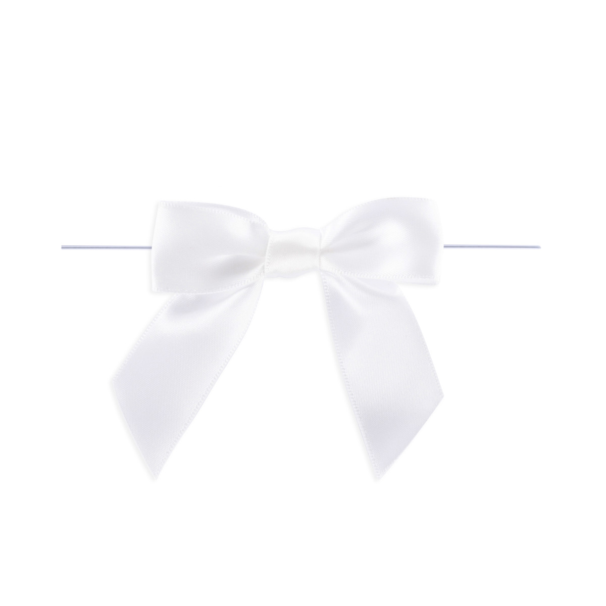 White - 3in. Bow