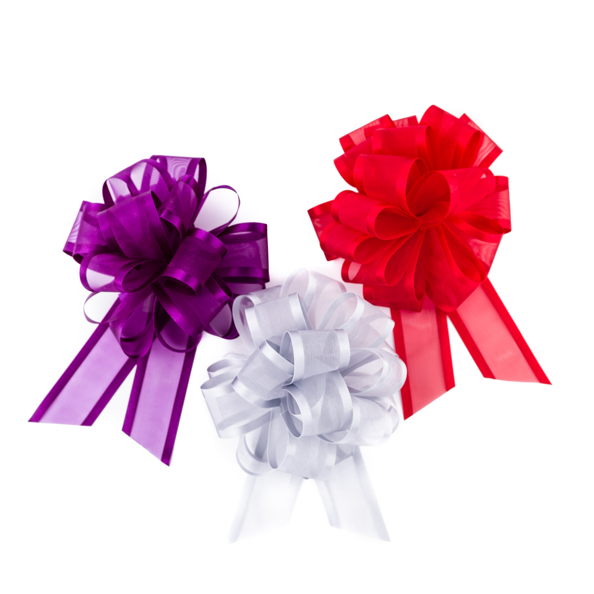 Image of Satin Edge Organza Pull Bows