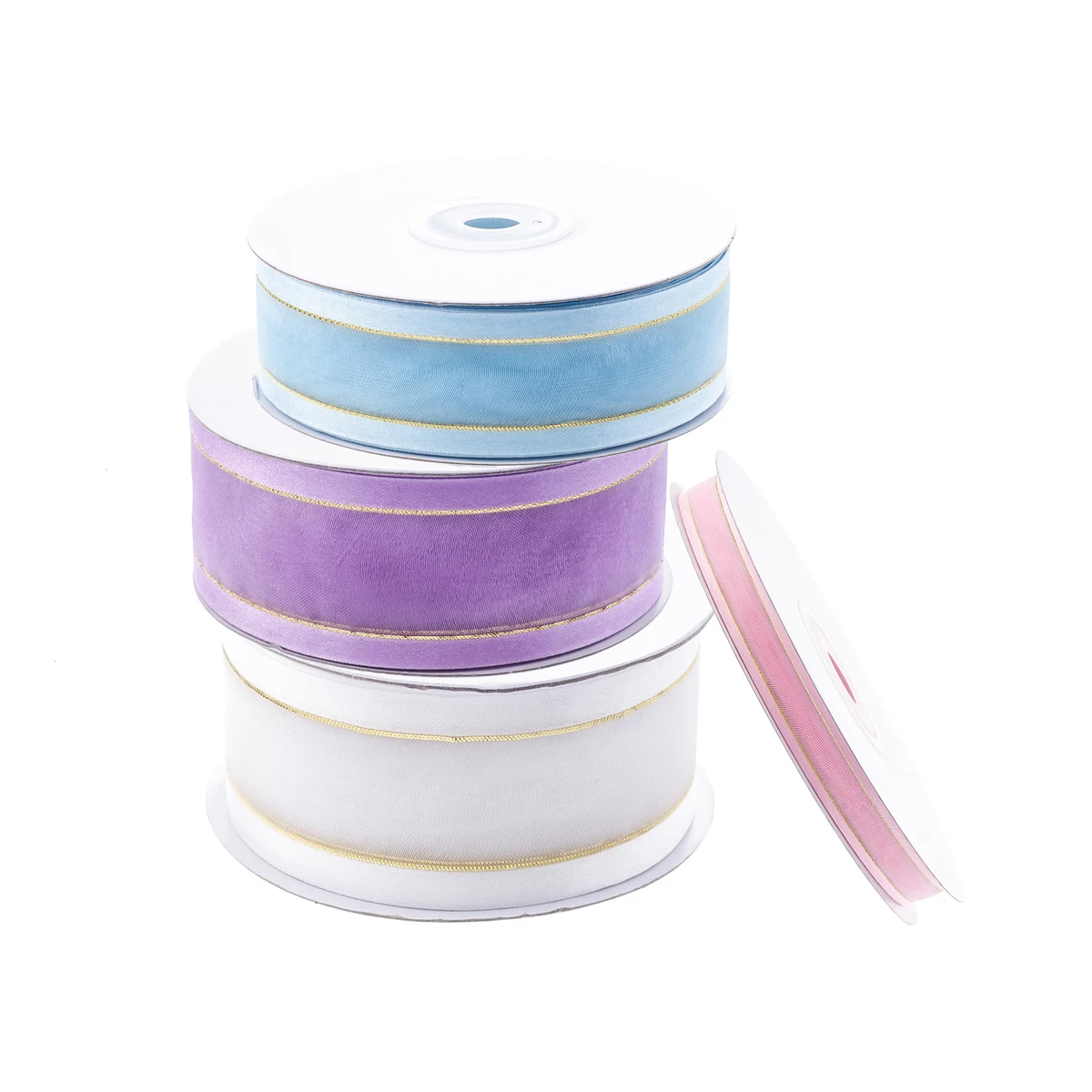 Image of Metallic Edge Organza Ribbon