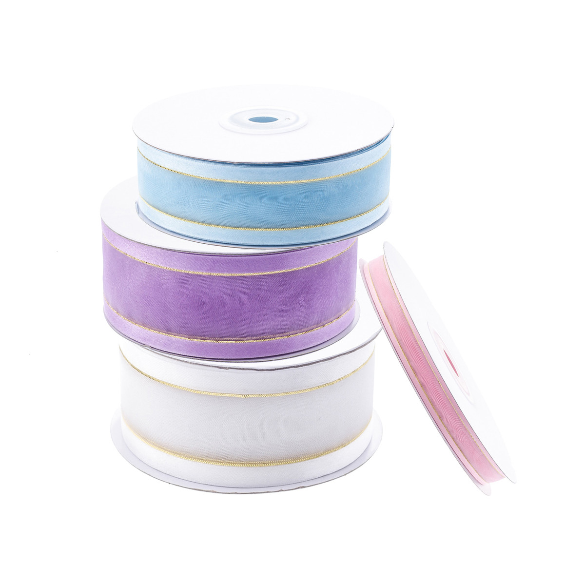 Image of Metallic Edge Organza Ribbon