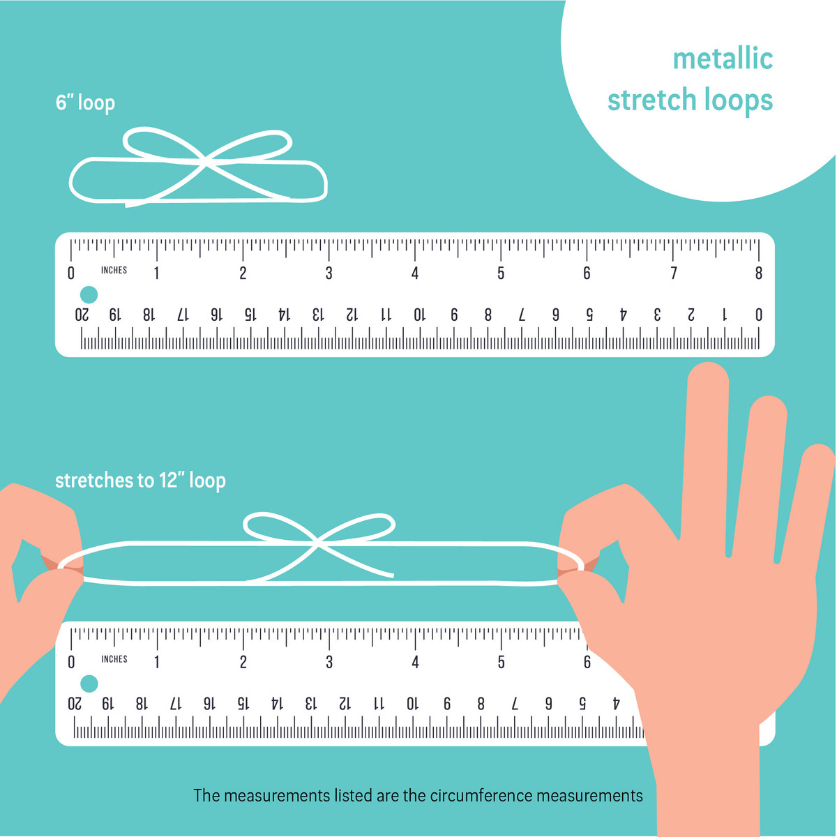 Silver - 6in. Loop