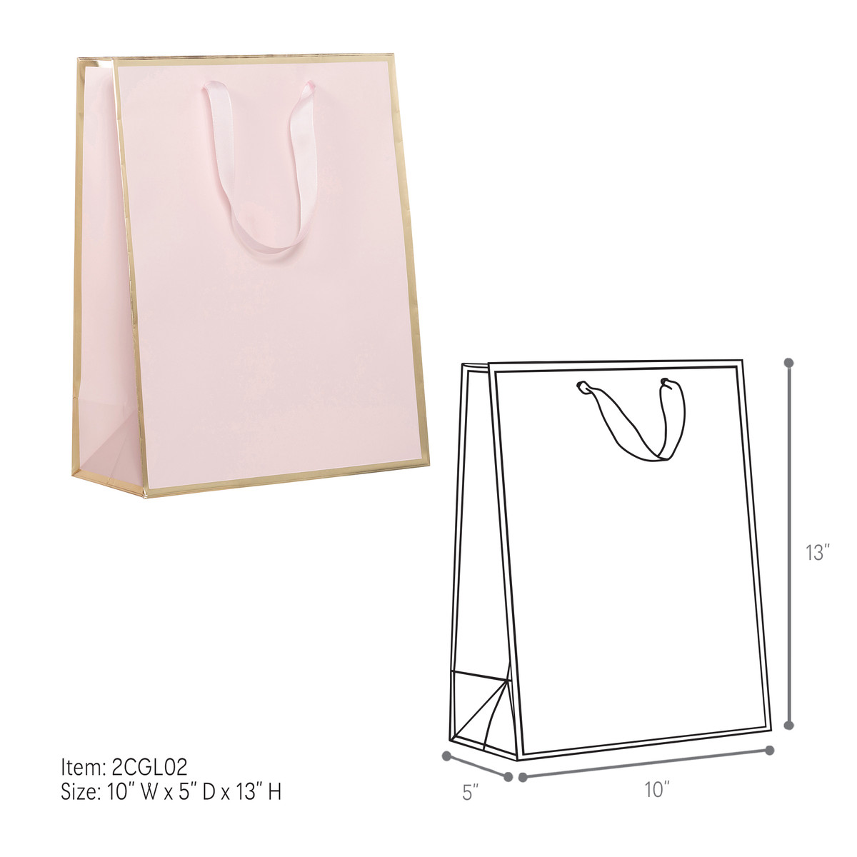 Pink - 10 x 5 x 13in.