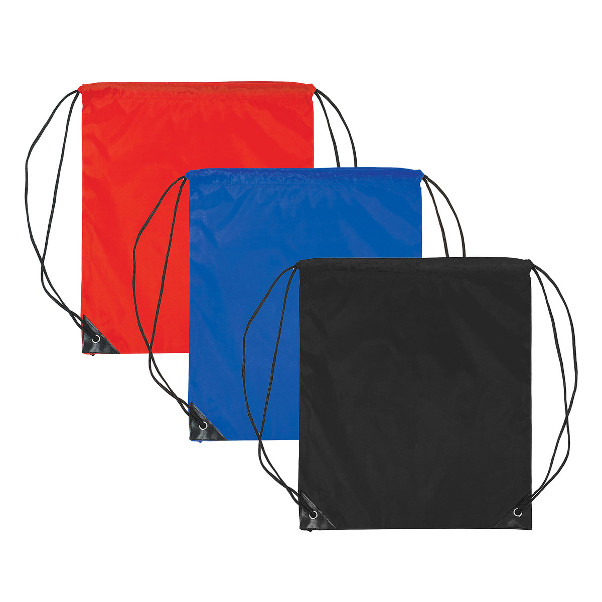 Image des sacs à cordon en polyester - 13 x 16 pouces