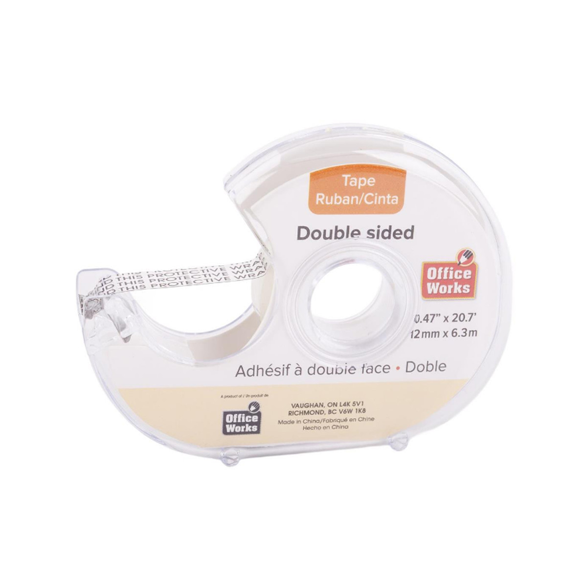 Double Sided Clear Tape - 12mm x 6.3m