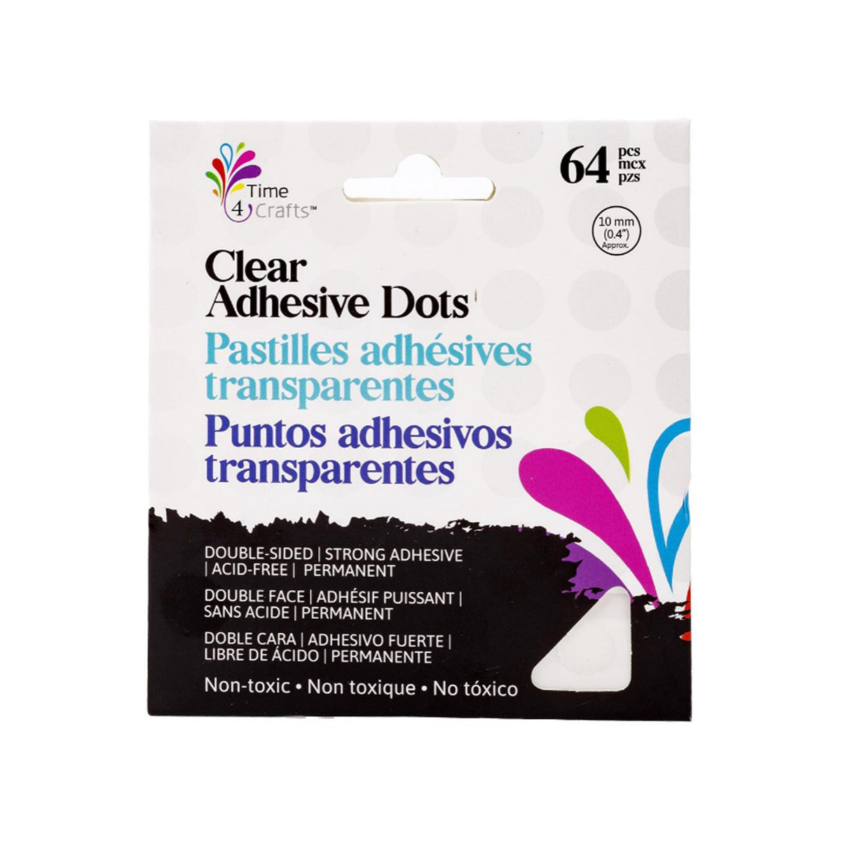 Clear Glue Dots - 10mm - 64pcs