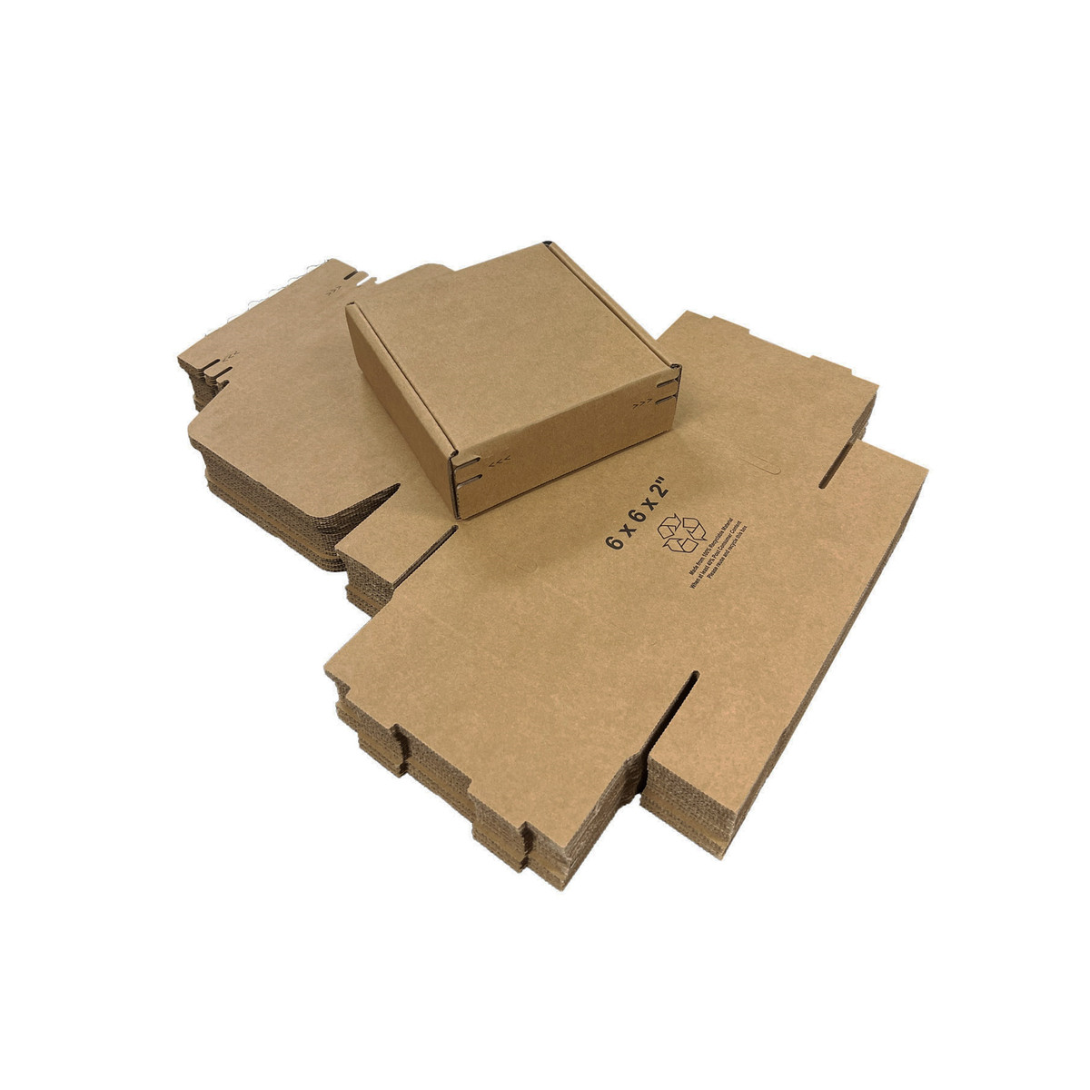 6 x 6 x 2in.