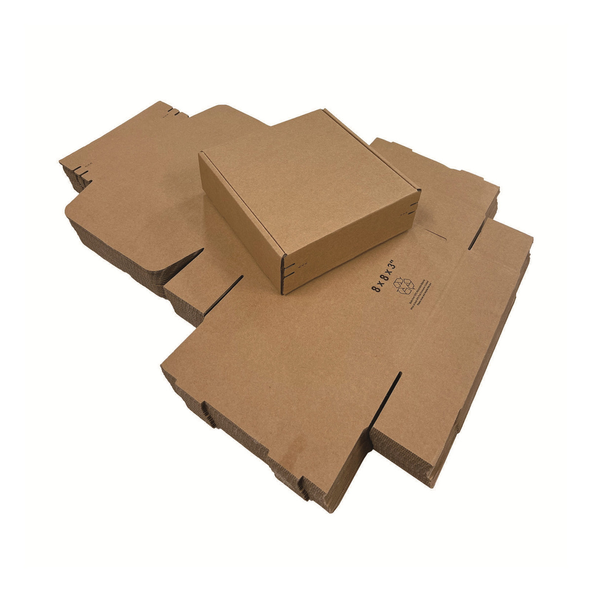 8 x 8 x 3in.