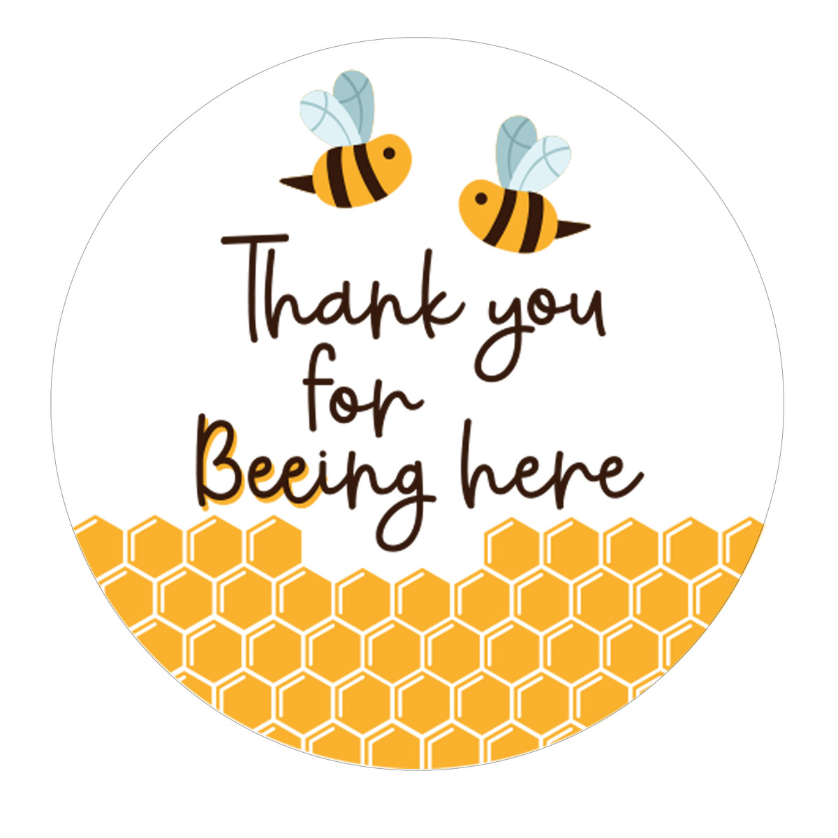 Thank You For Beeing Here - 1.5in.