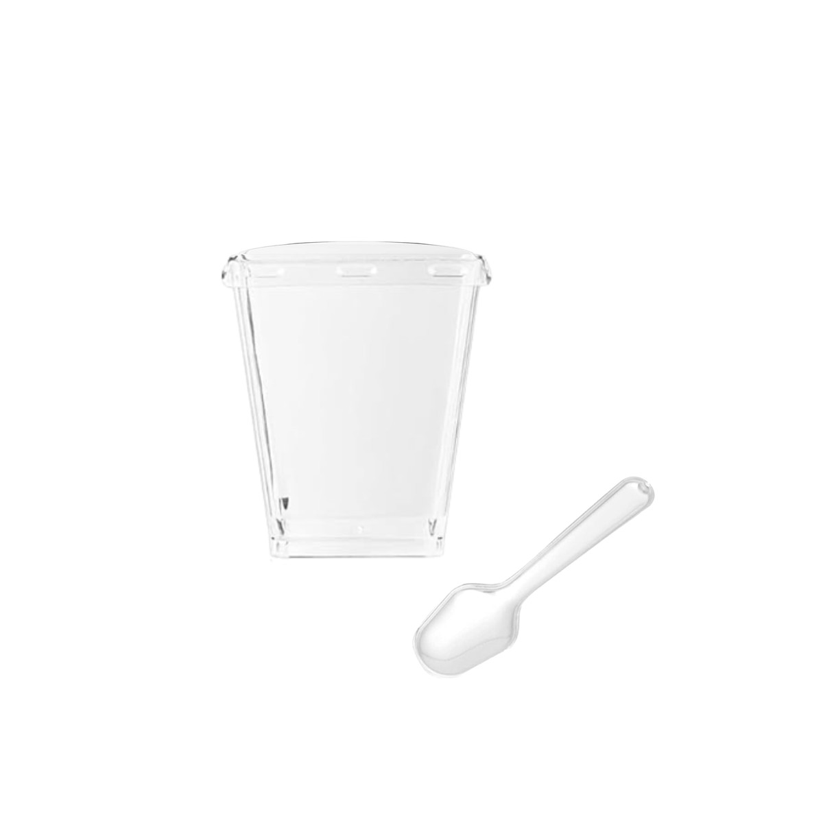 5oz Dessert Cups, Flat Lids & Mini Spoons 5oz Dessert Cups, Flat Lids & Mini Spoons