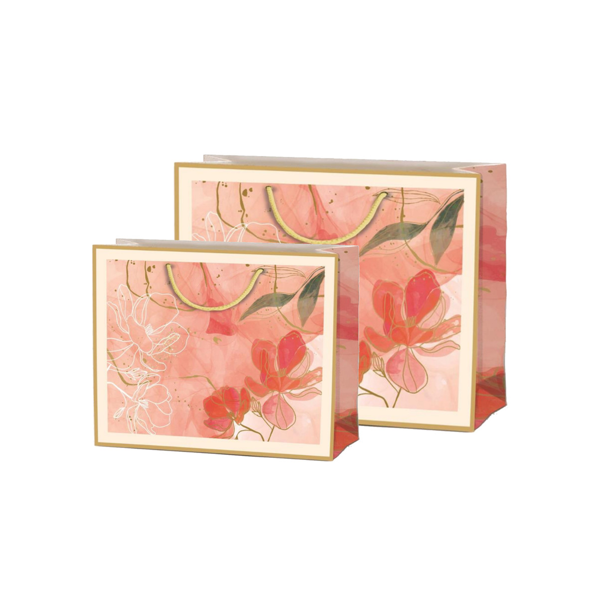 Image of Pink Floral Gift Bags