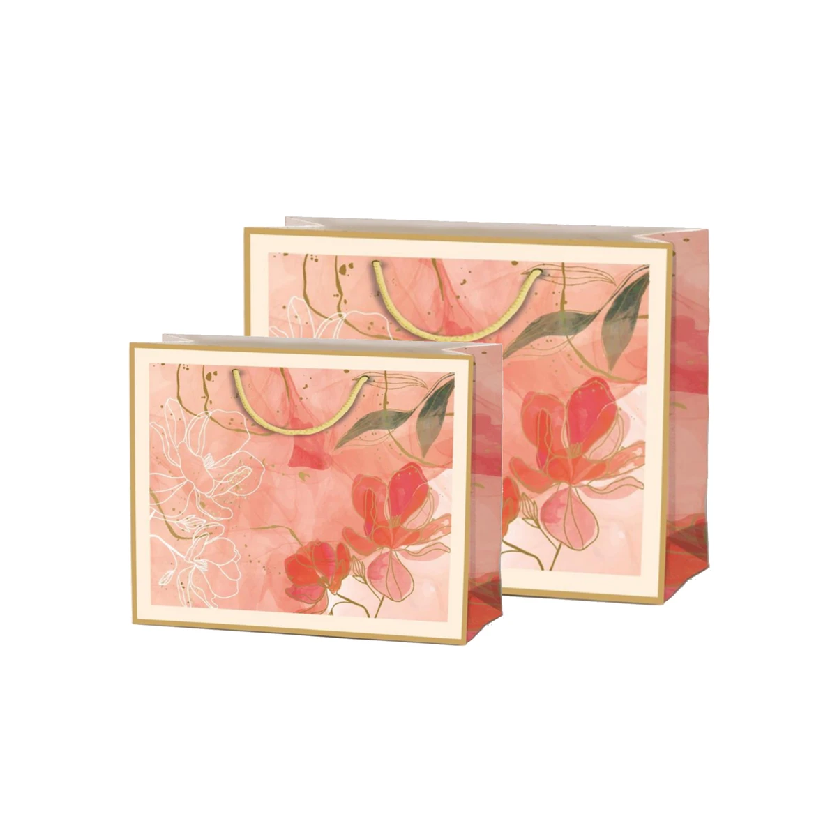 Image of Pink Floral Gift Bags