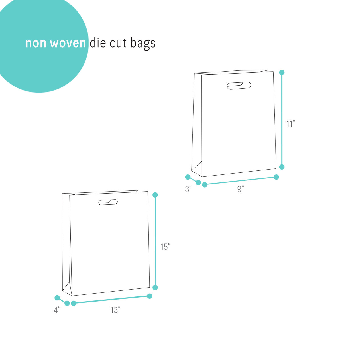 Image of Non Woven Die Cut Bags