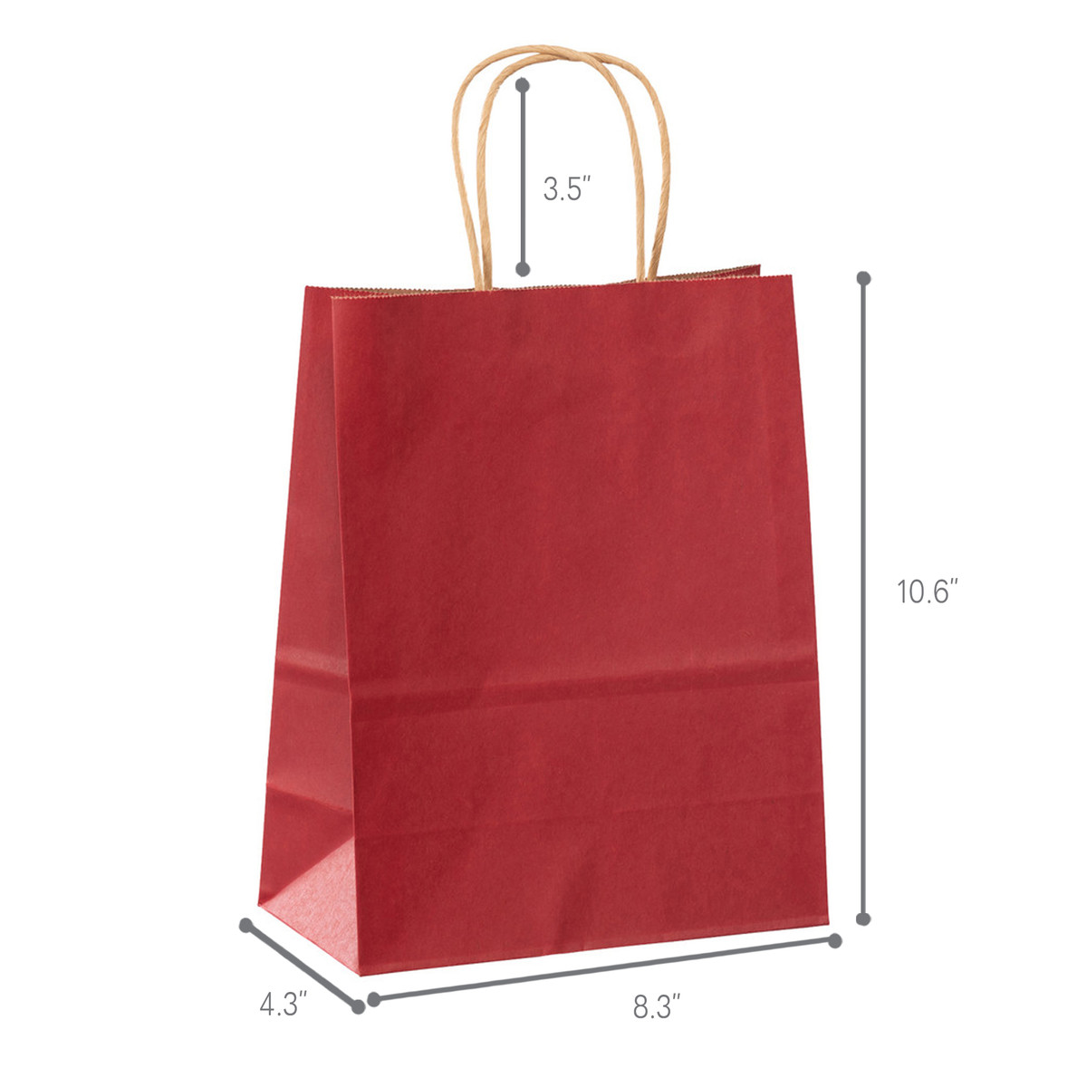 Red - 8.3 x 4.3 x 10.6in.