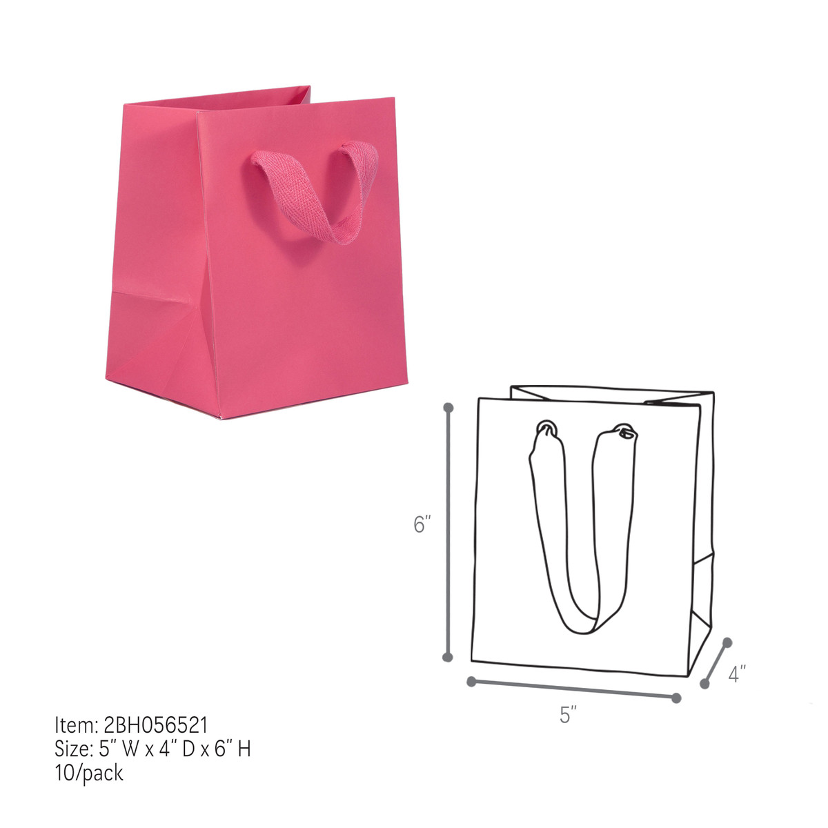 Fuchsia - 5 x 4 x 6in.