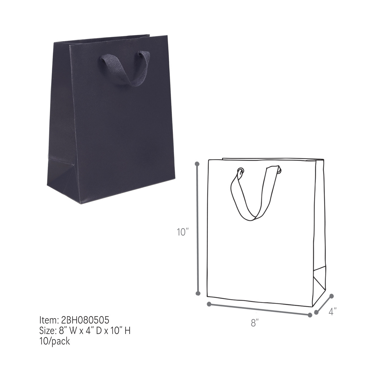 Navy - 8 x 4 x 10in.