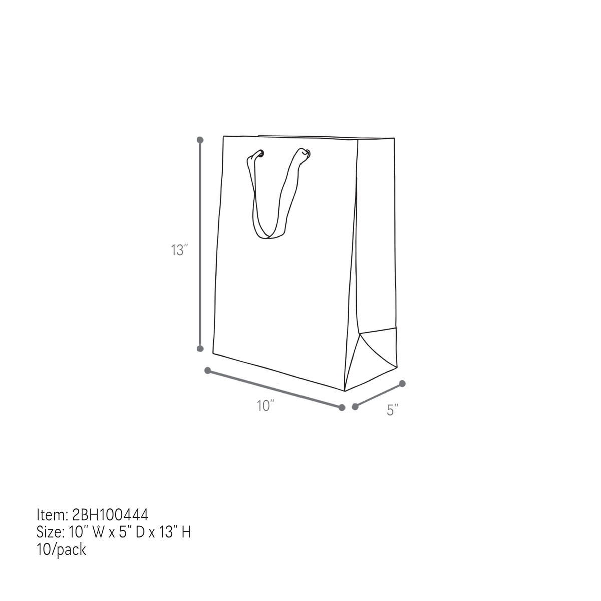 Green - 10 x 5 x 13in.