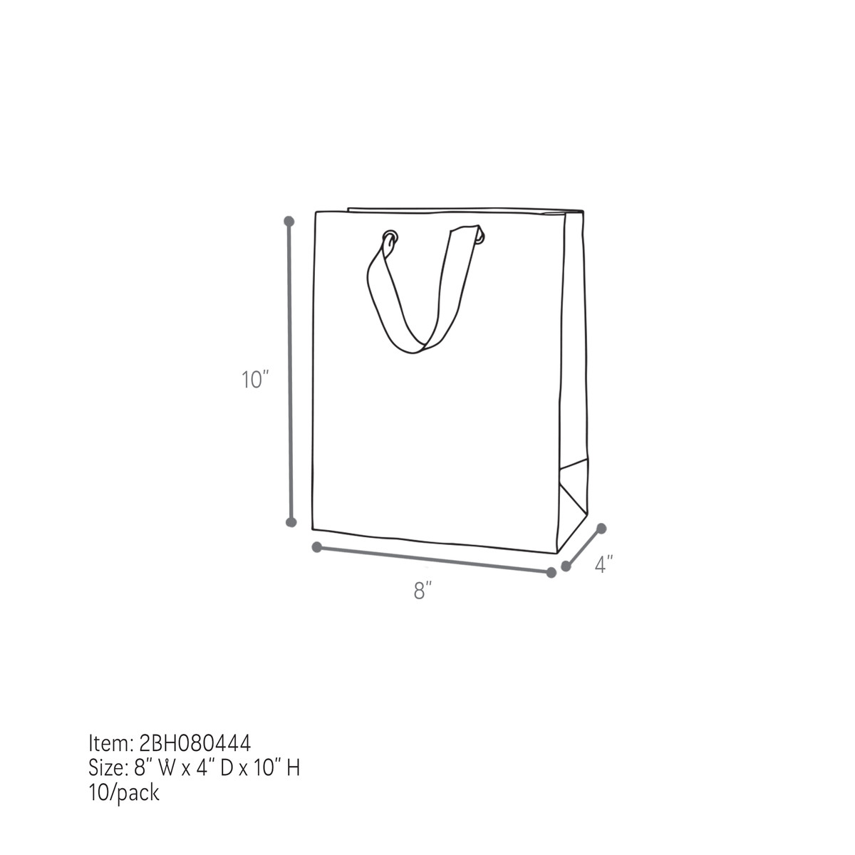 Green - 8 x 4 x 10in.