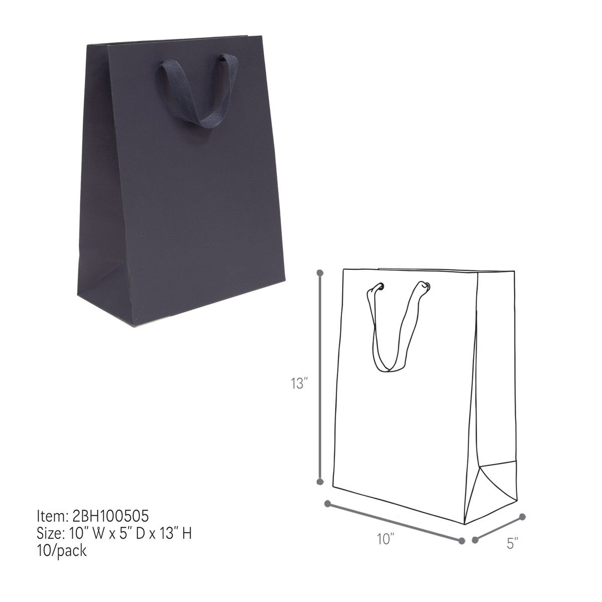 Navy - 10 x 5 x 13in.